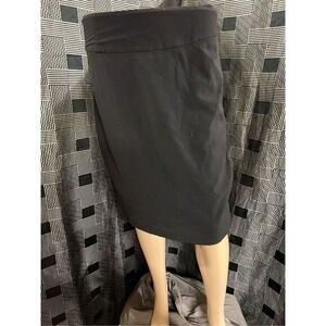 My Michelle Solid Black Pencil Slit Professional Office Business Skirt Sz. 5